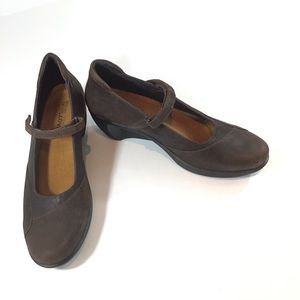 Naot Brown Mary Jane Wedge